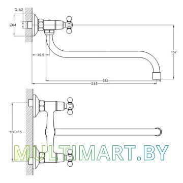 Смеситель Econoce EC0490-1 картинка 2